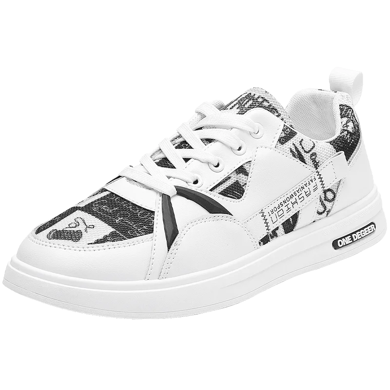 

Spring and autumn new artificial leather men's casual sneakers sports shoes 39-44 size