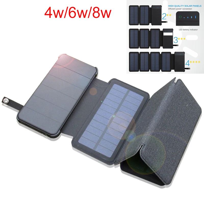 10000 мАч Солнечное зарядное устройство для мобильного телефона с