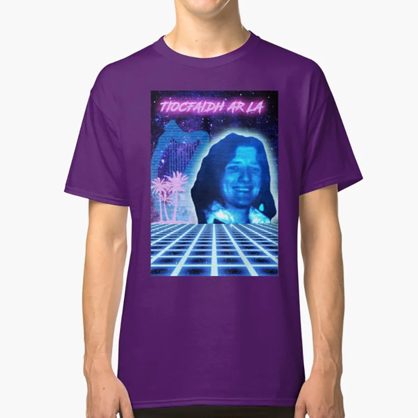 Фиолетовый Футболка Bobby Sands art synth synthwave bobby sands ira, Ирландская национальная армия, ирландские проблемы - Цвет: Фиолетовый