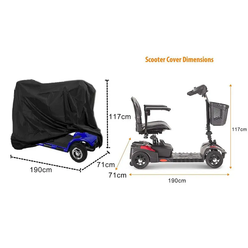 Quad Bike ATV Snowmobile Cover Universal Motorcycle Scooter Kart Motorbike Protector Covers S 140x66x91cm/ L 190x71x117cm images - 6