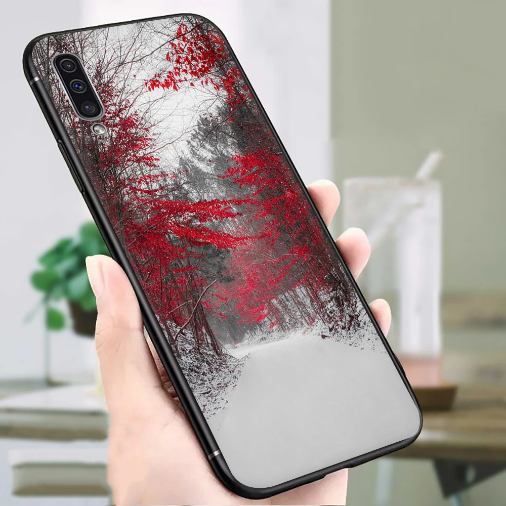 Дерева природы мягкий силиконовый чехол для телефона для samsung A2 Core A10s A20E A20s A30s A40s A50s A60 A70s