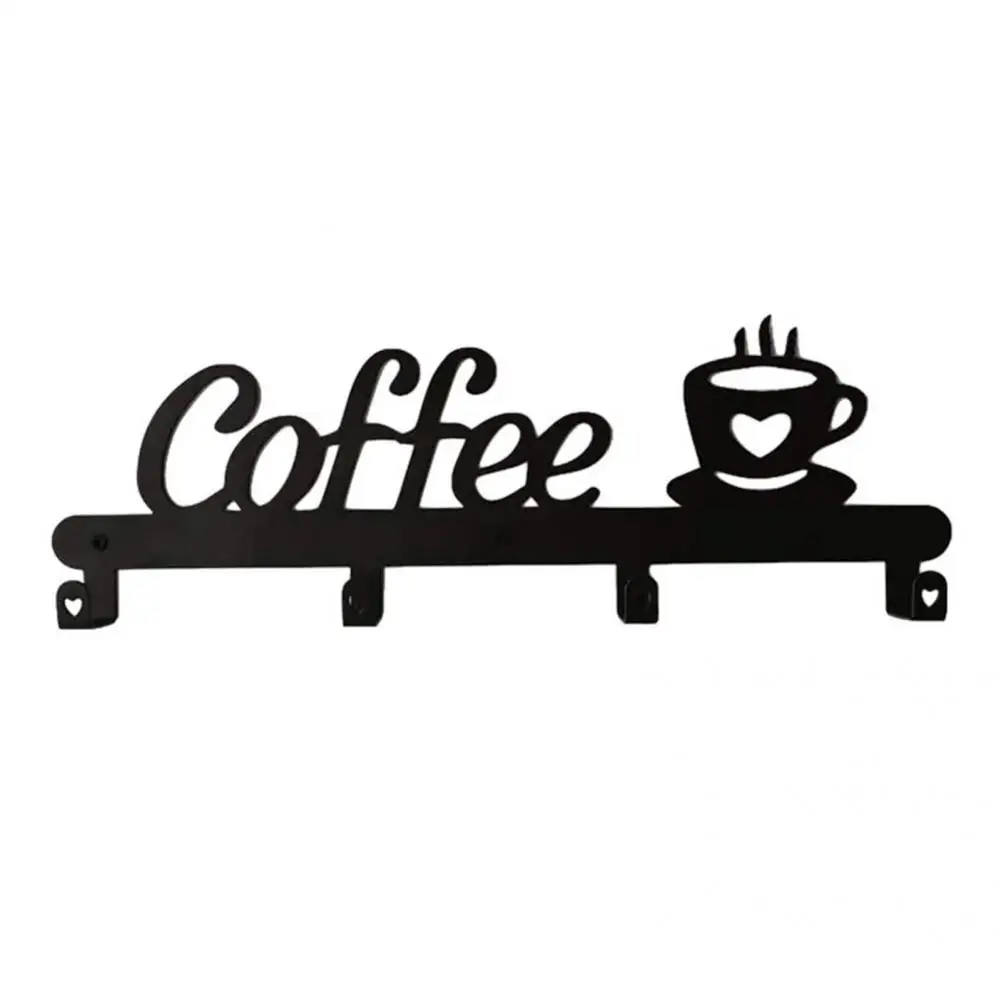 

Portable Great Cup Organizer Metal Rack Tools Wrought Iron Storage Rack Smooth Edge for Office