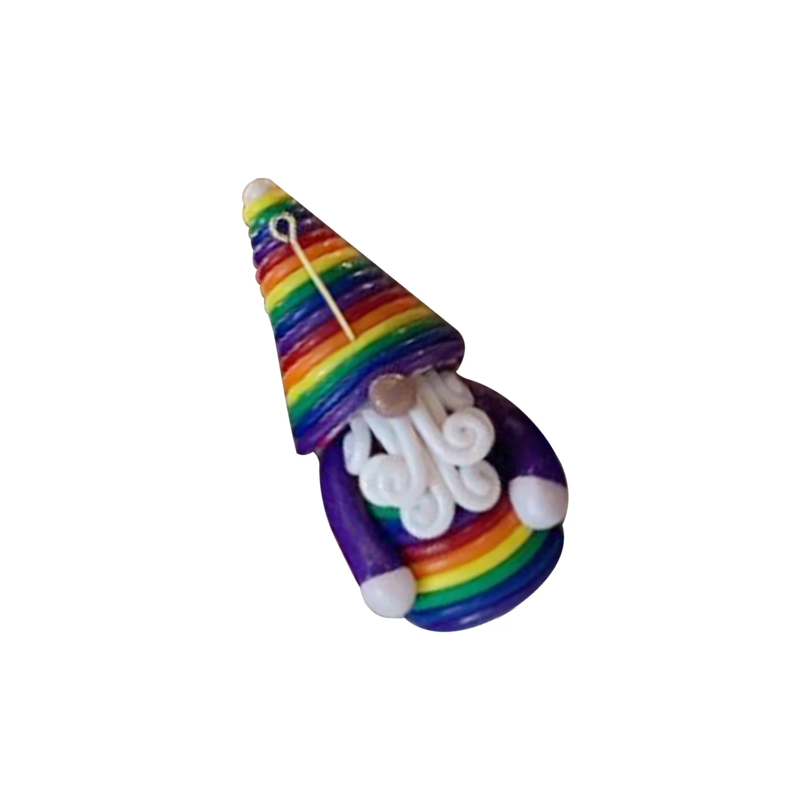 

Радужный карлик, милая подвеска на рождественскую елку, украшения ручной работы из смолы, Рождественский Радужный цвет, гном, украшение для ...