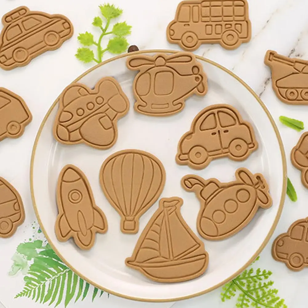 Мультяшная форма для глазировки печенья автомобиля самолета серии сделай сам