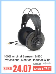 Samson C01u Pro конденсаторный микрофон для мониторинга в реальном времени с студийным монитором наушники Sr950 для вещания музыки записи