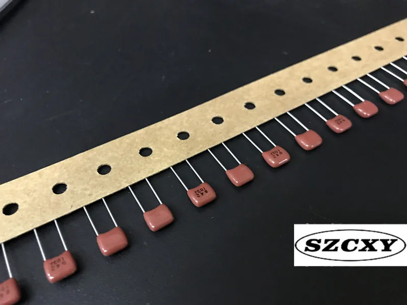 Новые и оригинальные 100 шт CBB103J 63V 0 01 мкФ/63 V 10NF KINGSONIC точность 5% расстояние между