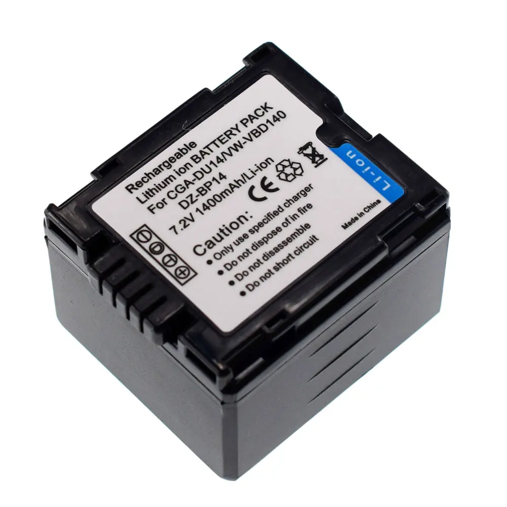 CGA-DU14 Батарея для цифрового фотоаппарата PANASONIC VW-VBD210 CGR-DU06A 1B DU06E1B VDR-D160 D158 SDR-H200 H18 H20