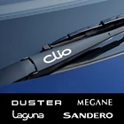 Наклейки на стеклоочистители для Renault Megane Scenic Dacia Duster Sandero Logan Clio Laguna Captur Fluence Koleos Zoe Kadjar, 4 шт.