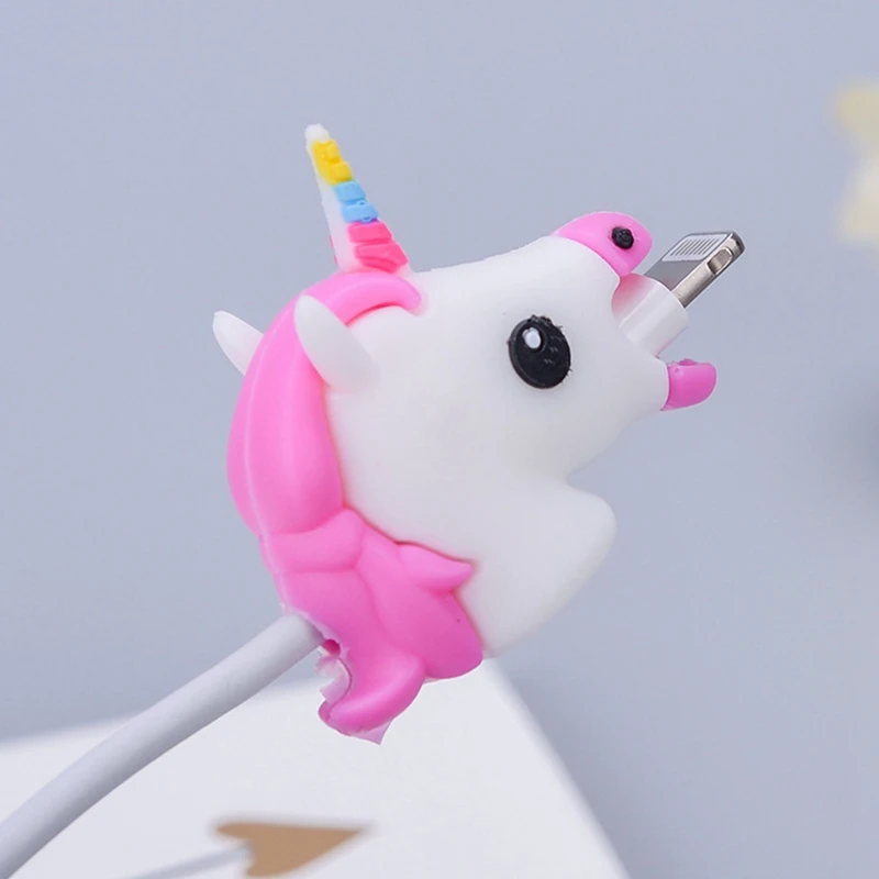 PK Прекрасный единорог Рисунок USB кабель-канал протектор защитный рукав для Iphone Xiaomi huawei usb зарядный кабель протектор - Цвет: PK
