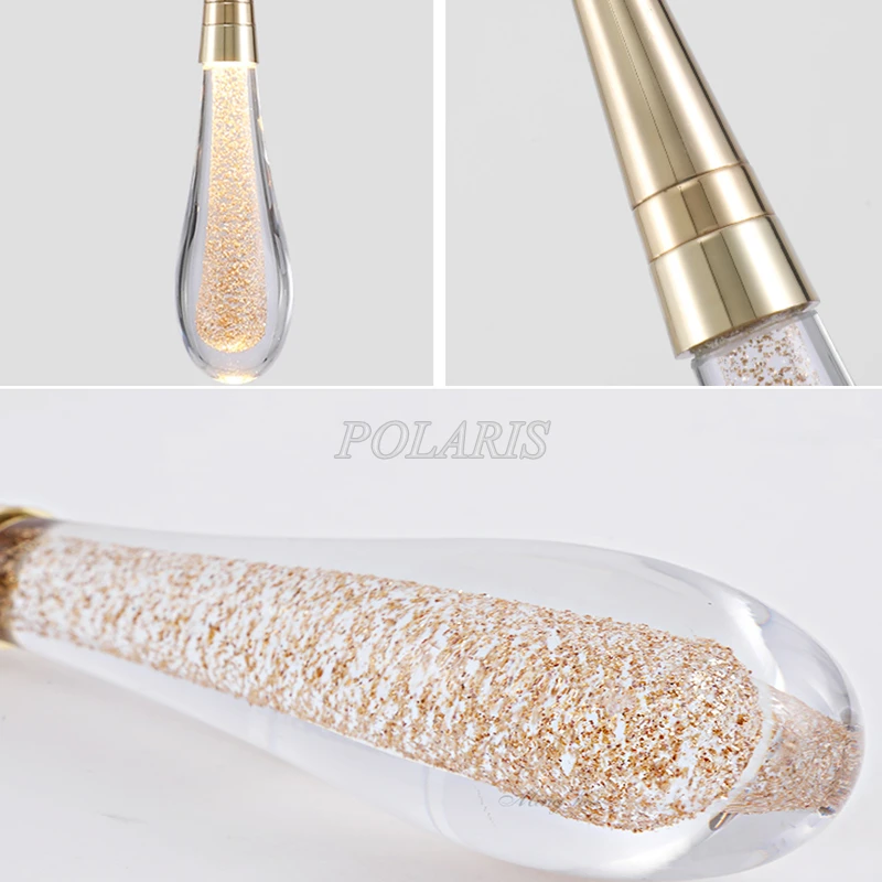 

Modern LED Pendant Light Singal Glass Water Drop Pendant Hanging Light Restaurant Living Dining Room LED Pendant Hanging Lamp