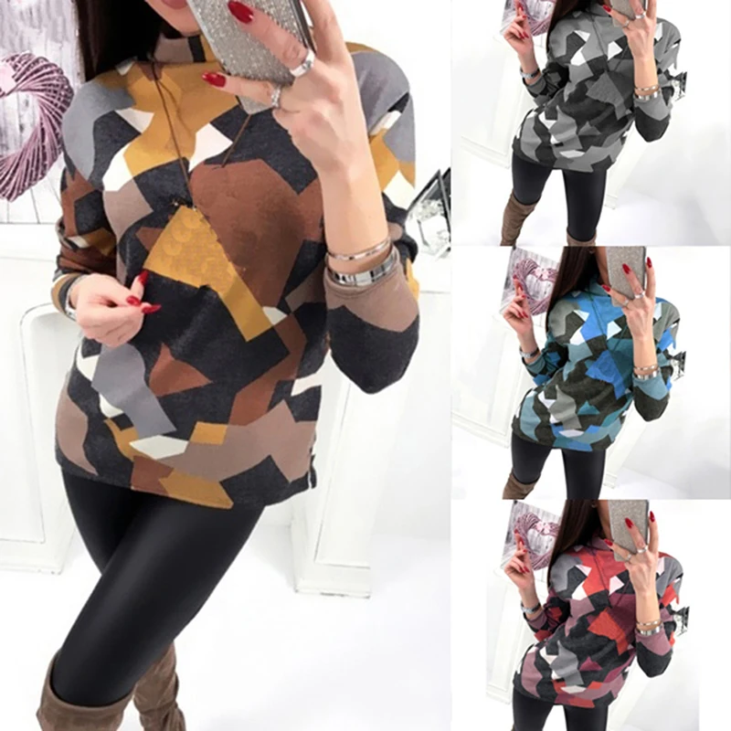 Модная свободная футболка в стиле Харадзюку с цветными блоками женские осенние