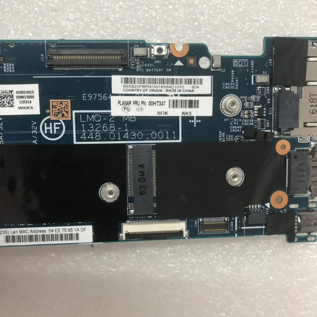 Материнская плата для ноутбука Thinkpad is подходит модели X1 Carbon 2nd Gen i5-4210 8GB. FRU 00UP995