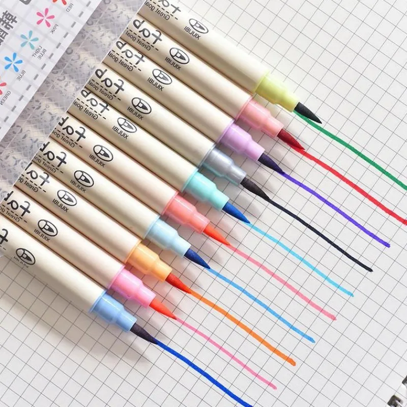 10 шт. разноцветные акварельные фломастеры для рисования | Канцтовары офиса и дома