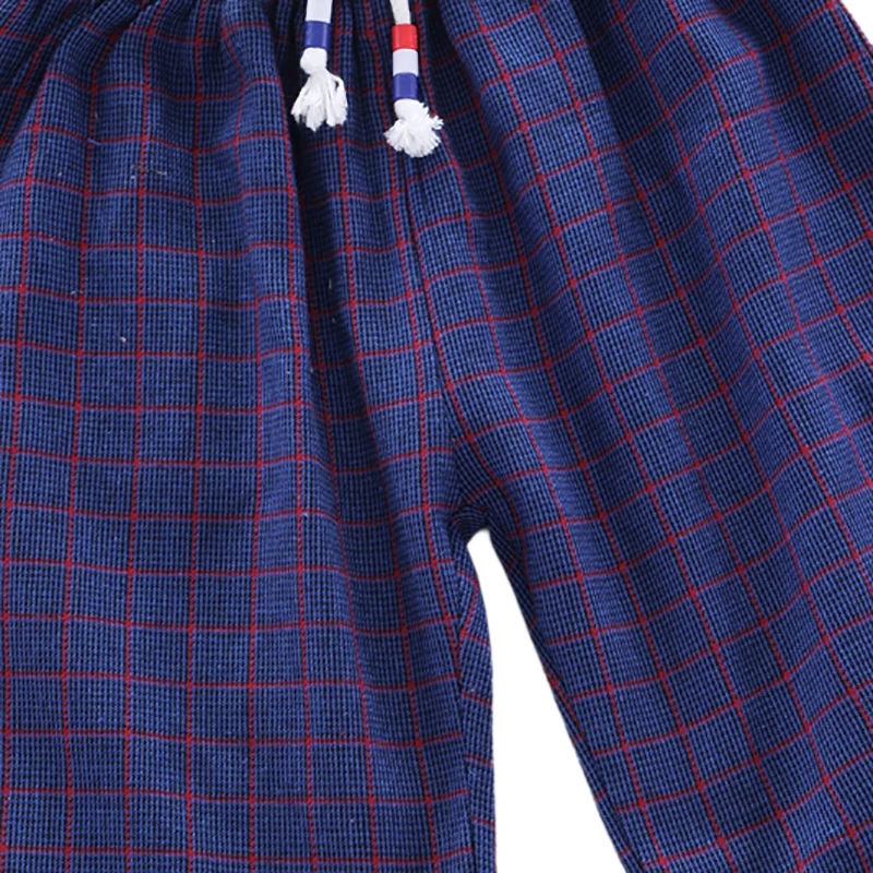 Шорты для мальчиков Брюки Клетчатые хлопковые шорты маленьких Летние детские