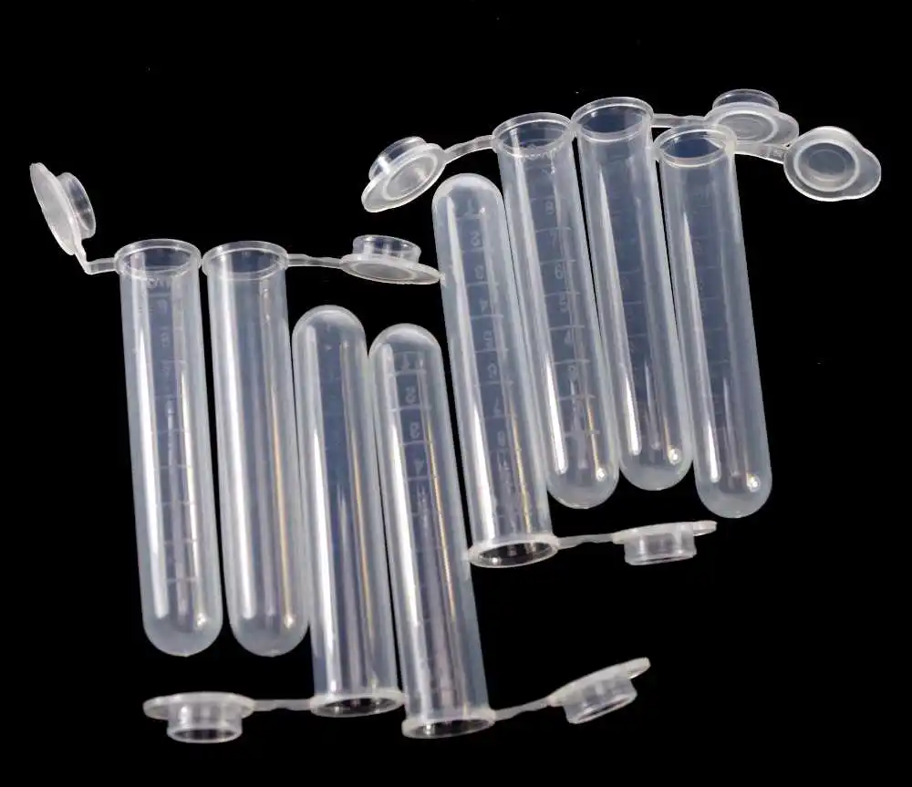 Лабораторная пластиковая полипропиленовая центрифуга с круглым дном со шкалой