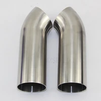 health level 304 stainless steel welded 45 degree elbow polished extended straight edge 100 mm