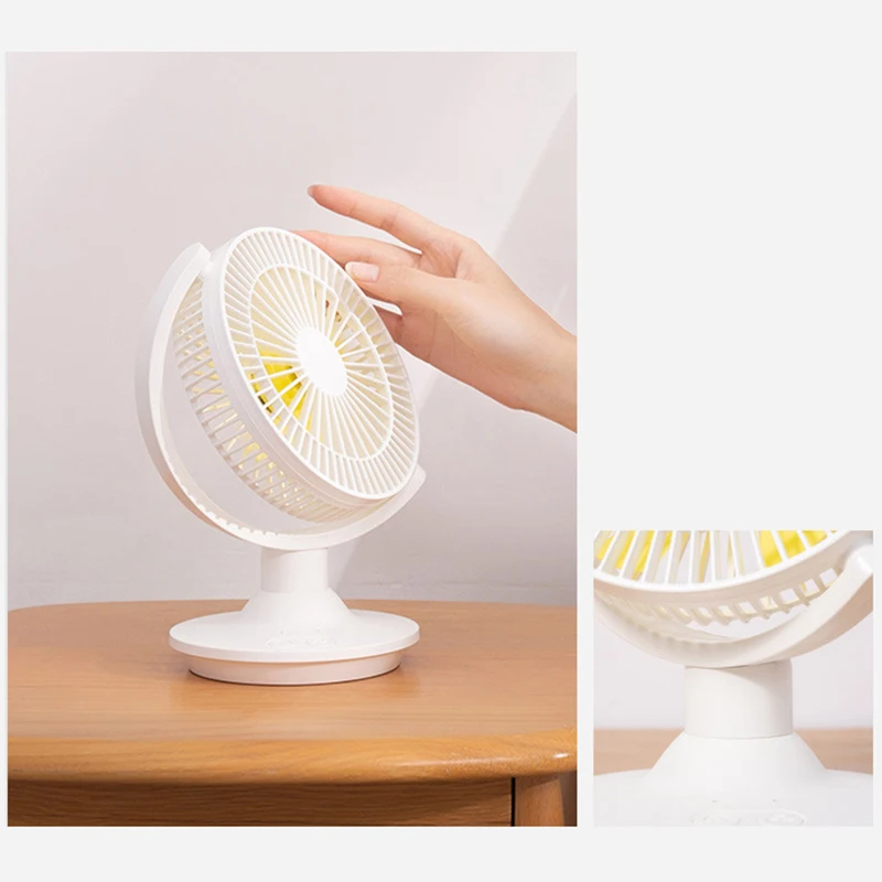 USB Перезаряжаемый Настольный вентилятор мини портативный 360 градусов