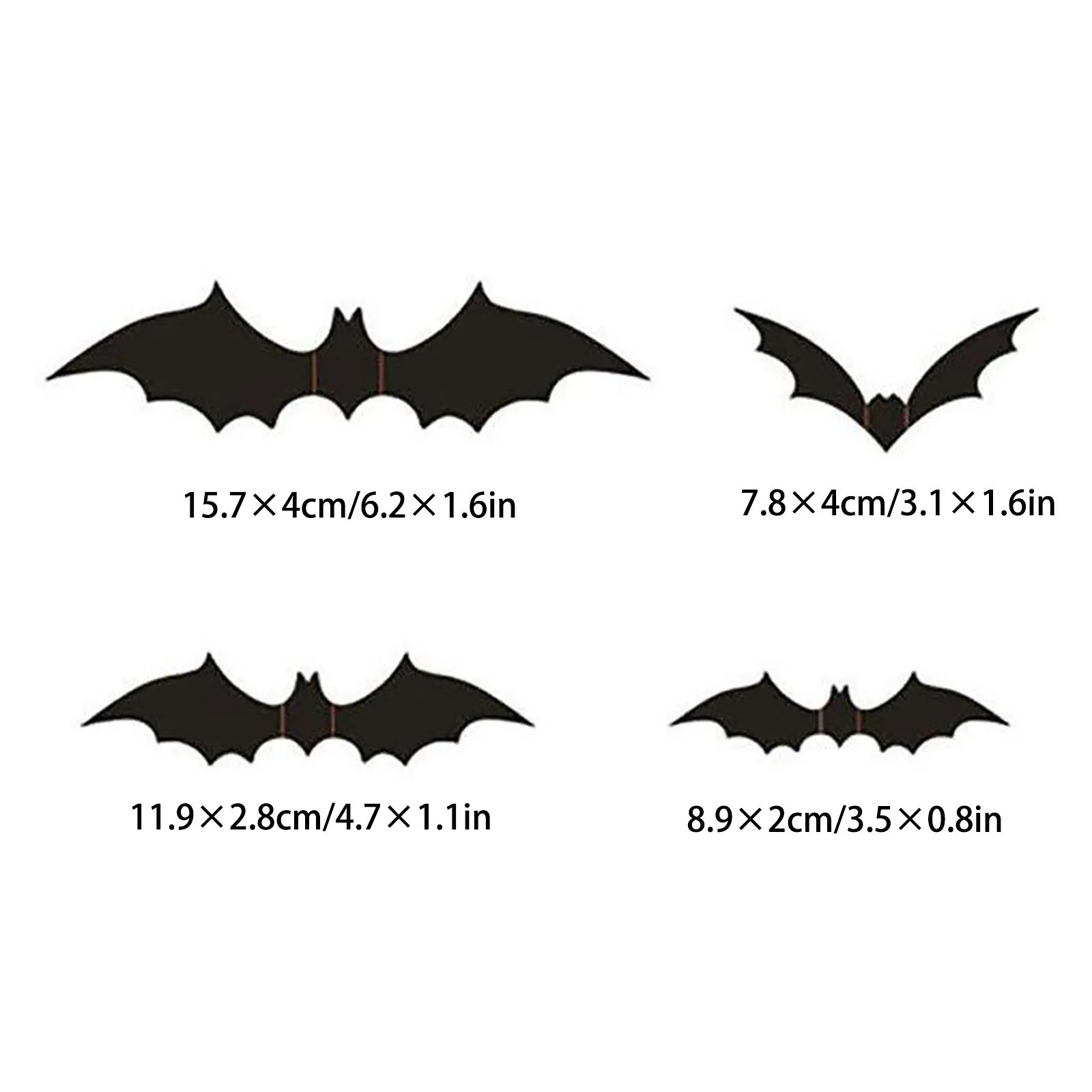 

Halloween Decoration PVC Bat Wall Stickers 3D Stereo Bat Stickers 72pcs Self Adhesive Wallpaper Bedroom Decoration Wall Art