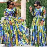 md african dashiki print dresses for women hippie clothes long sleeve abaya ankara plus size boubou ladies outfit party gowns