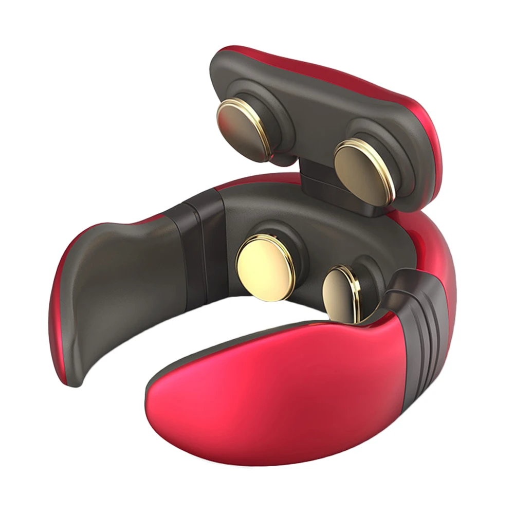

Relieve Effective Cervical Massager EMS Massager Neck Massager Health Care Deep Tissue Massage Magnetic Pulse Noble Red