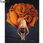 Скандинавский балет женщина искусство рукоделие diy 5d алмазная живопись наборы цветов Стразы мозаика картина подарок