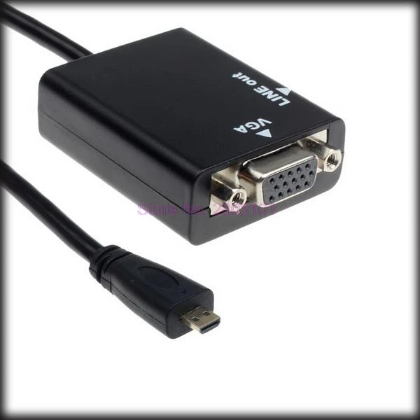 

by dhl or ems 200 pieces HDMI TO VGA Selljimshop Micro HDMI to VGA Female Video Cable Converter Adapter for PC Laptop