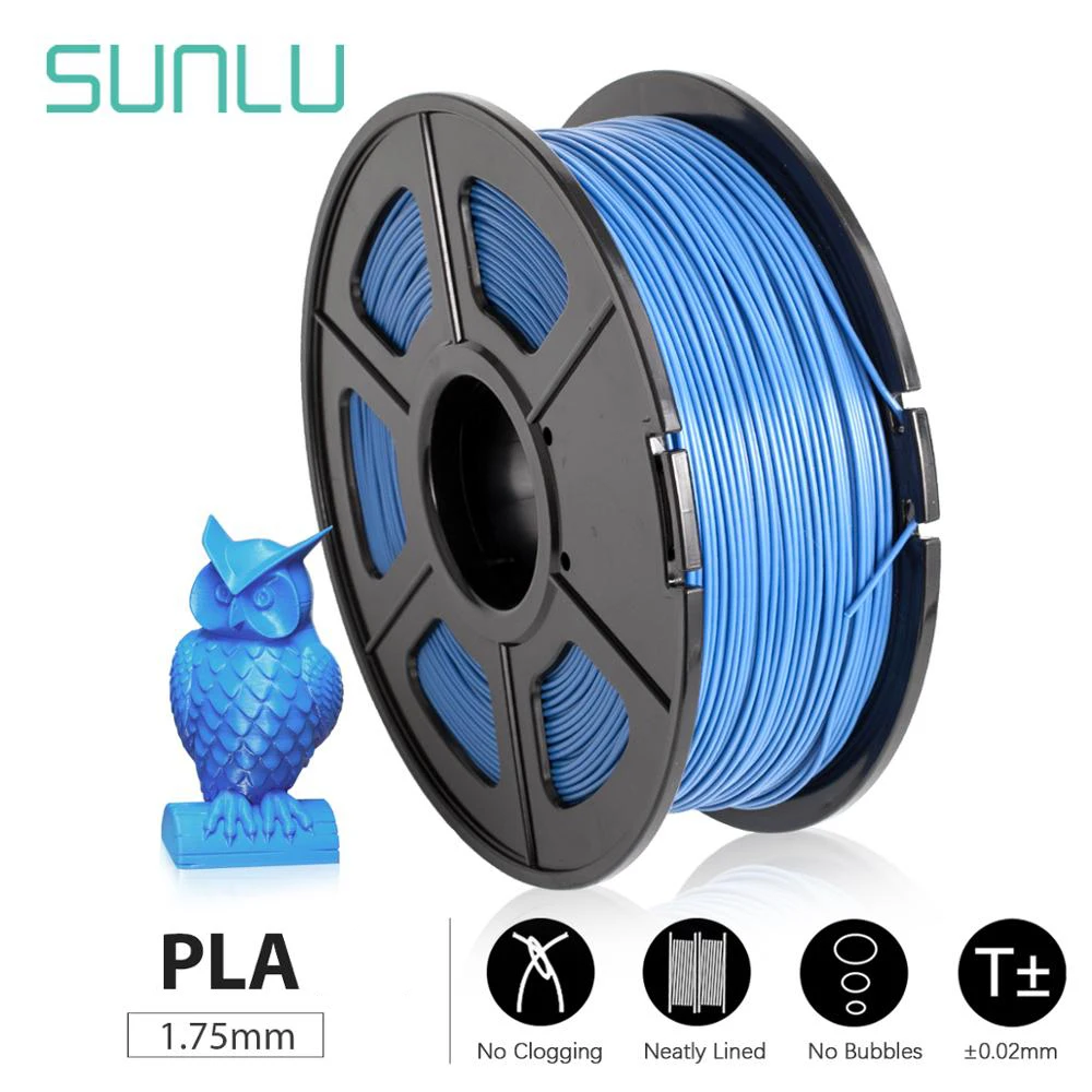 Нить PLA для 3D принтера SUNLU 1 75 мм кг/фунта катушка PLUS нить экологически безопасная