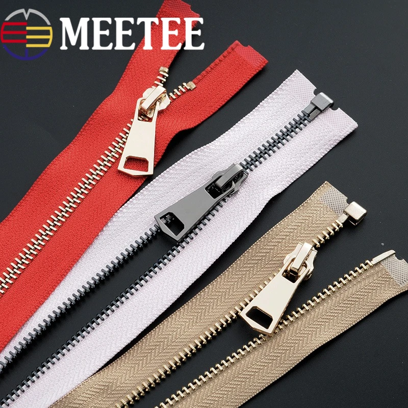 2 шт. металлическая молния Meetee 85 см открытый конец сделай сам швейная пуховая