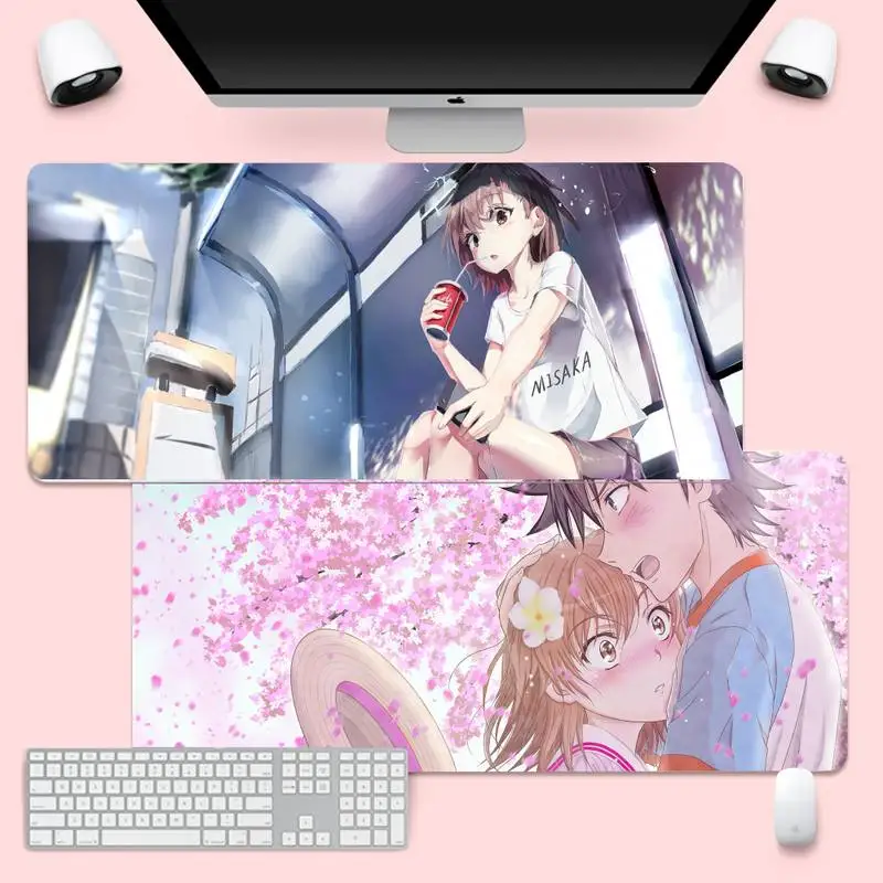 

To Aru Kagaku no Railgun Silicone large/small Pad to Gaming Mousemat XL Large Keyboard PC Desk Mat Takuo Anti-Slip Comfort Pad