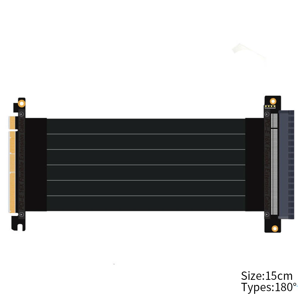 

Riser High Speed PC Adapter Graphics Cards Ports Extension Cable Accessory Parts Pci-e 3.0 16x To Pcie X16 Stable Connector Slot