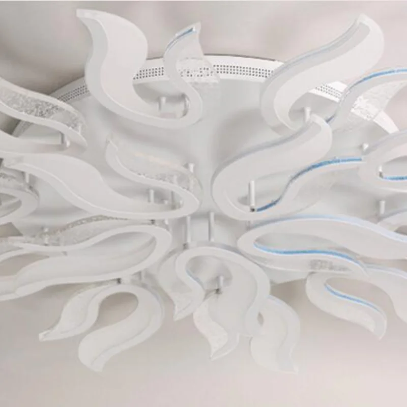 Современная акриловая Потолочная люстра светодиодные светильники белого цвета