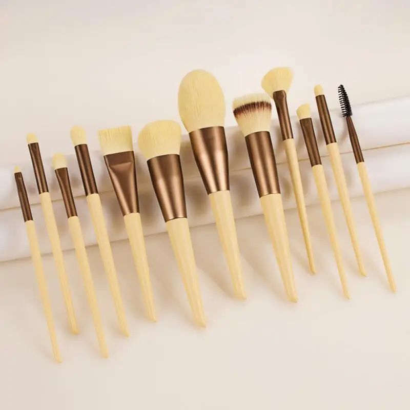 

12pcs Makeup Brush Set Eye Shadow Brush Foundation Brush Lip Brush Eyebrow Brush Powder Brush Highlight Brush Make Up Tools