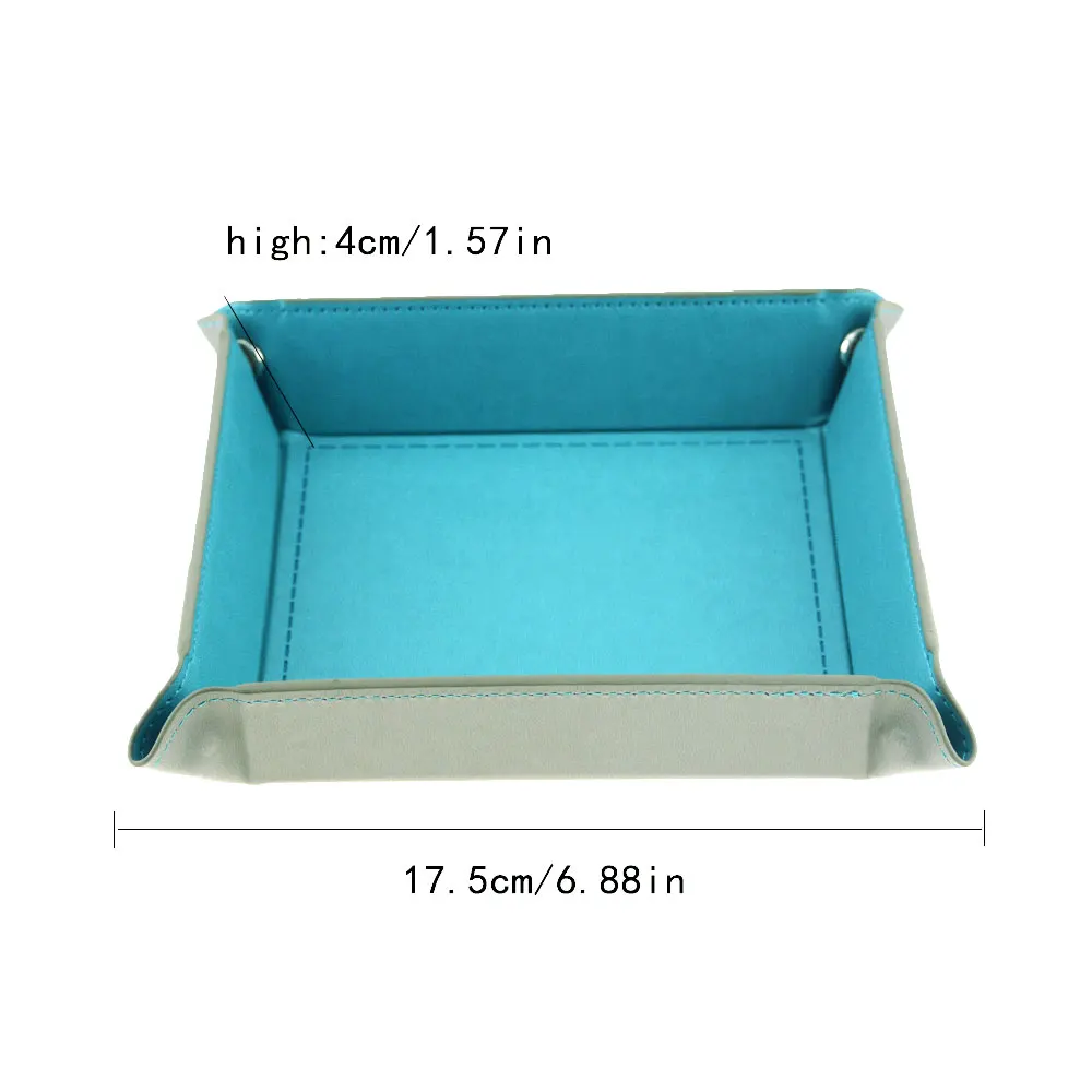 Складной ящик для хранения квадратный лоток из искусственной кожи кошелек