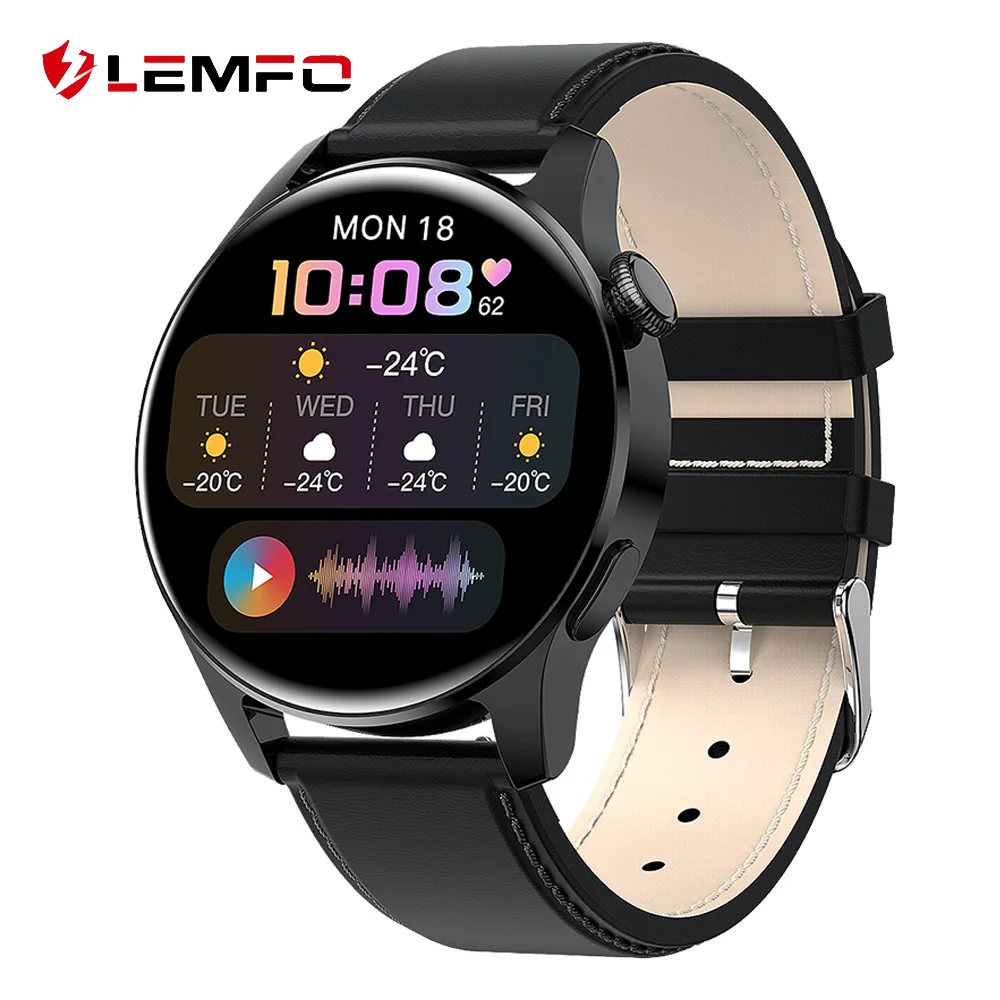 Lemfo I29 Smart Watch Men Bluetooth Call Play Music 2021 Health Detection Sport Tracker Weather For Android Ios Smartwatch