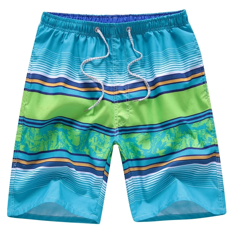 Шорты мужские пляжные быстросохнущие повседневные свободные с цветочным