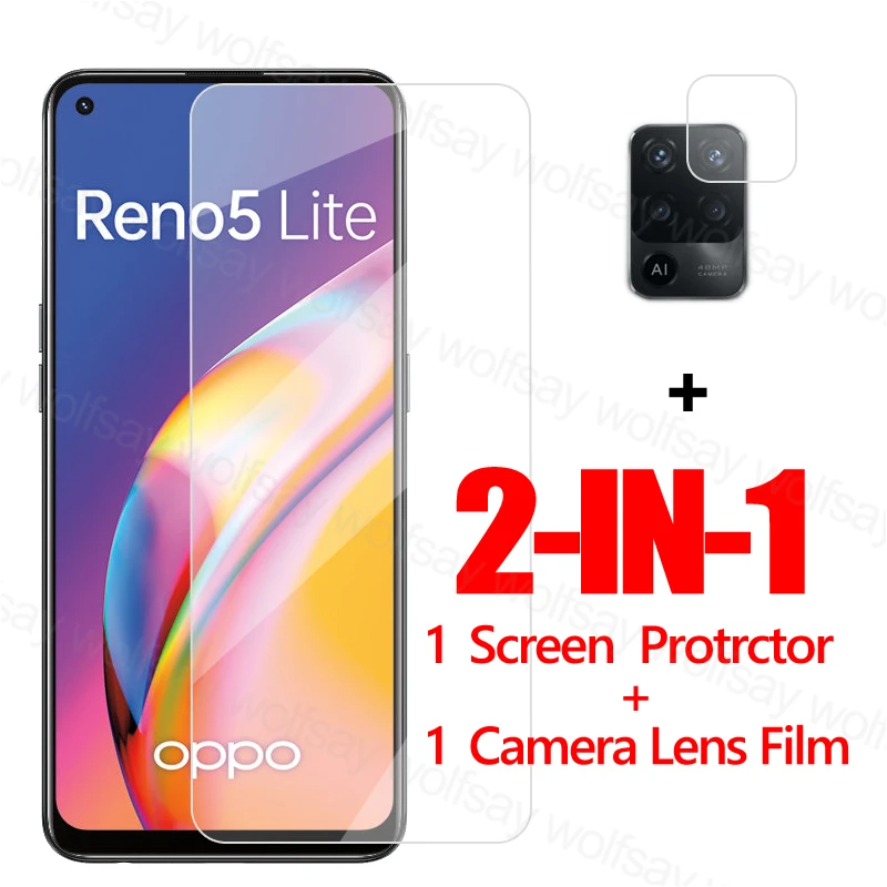 

Screen Protector For OPPO Reno5 Lite Clear Glass For OPPO Reno5 Lite Tempered Glass Protective Phone Film For OPPO Reno5 Lite