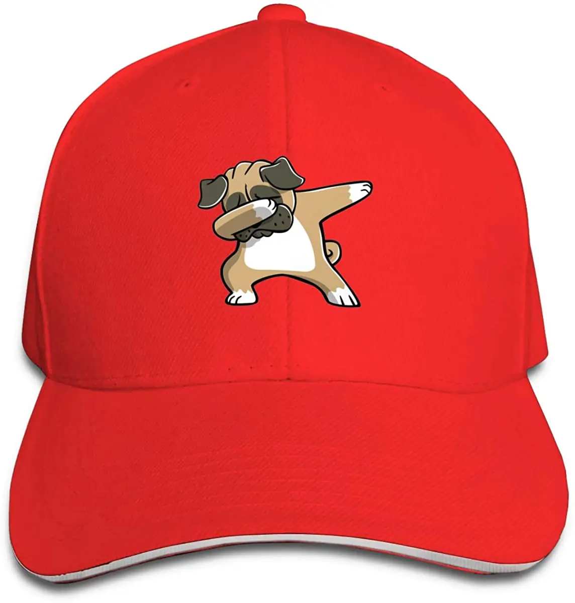 

Unisex Dabbing Pug Dog Baseball Cap Adjustable Hat for Men and Women