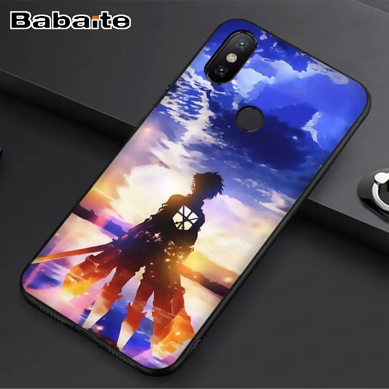 Чехол для redmi 7 из аниме атака на Титанов мягкий чехол телефона с пользовательским