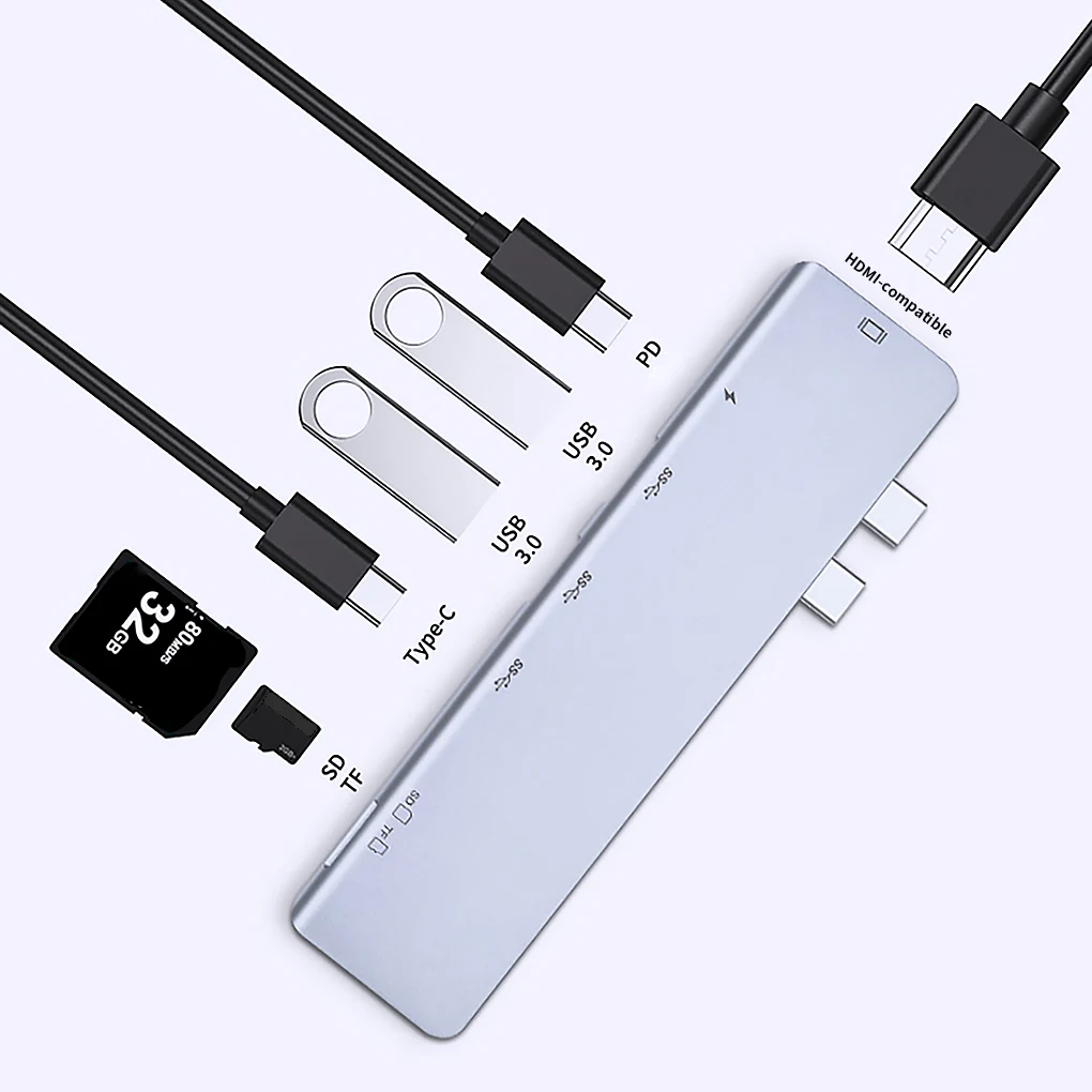 

Адаптер для чтения HD-карт 7 в 1 с разрешением 4 к и USB Type-c