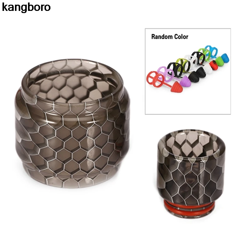 

Transparent Colorful Vape Glass Tube Glass Tank Electronic Cigarette Accessories for TFV12 Prince Vaporizer Atomizer