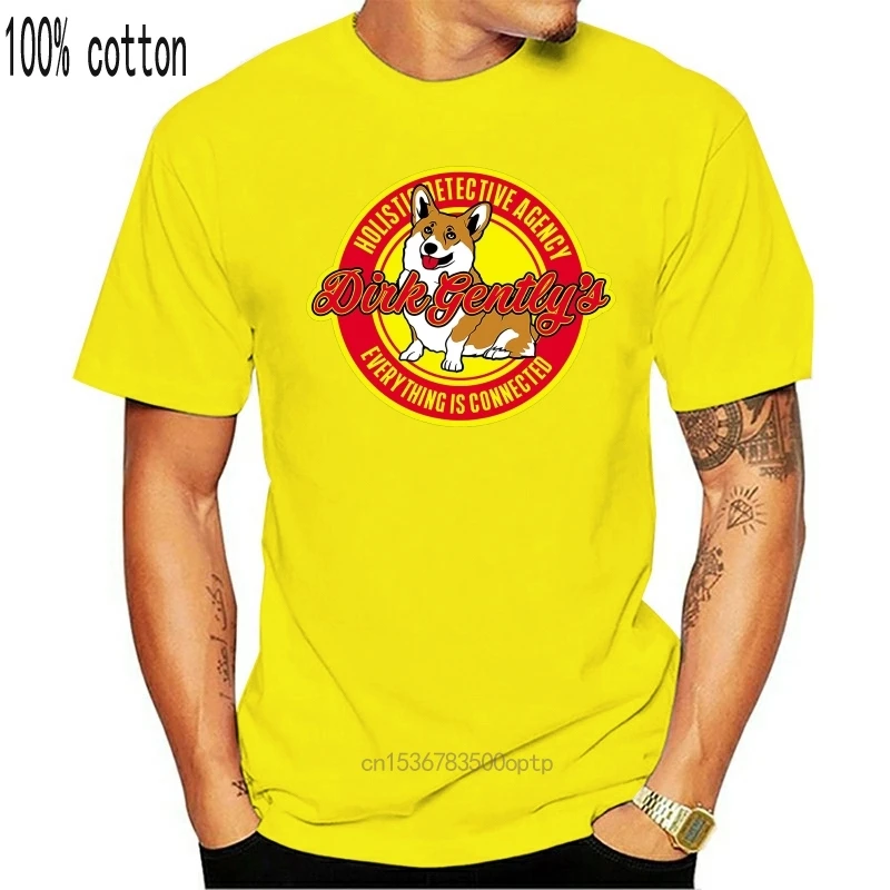

Забавная Мужская футболка с принтом 2020 camiseta Dirk, осторожно Комплексная Мужская футболка детективного агента, женская футболка из 100% хлопка