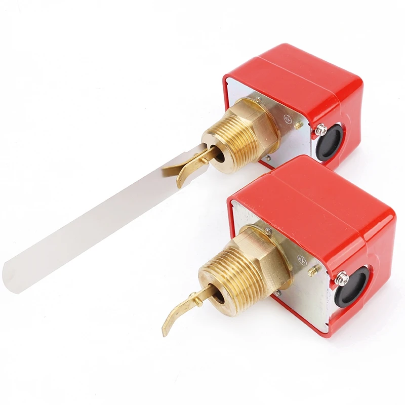 

2pcs/set Flow sensors 1" 220VAC 3A Water/Paddle Male Thread Flow Paddle Water Pump Flow Switch HFS-25 High Quality