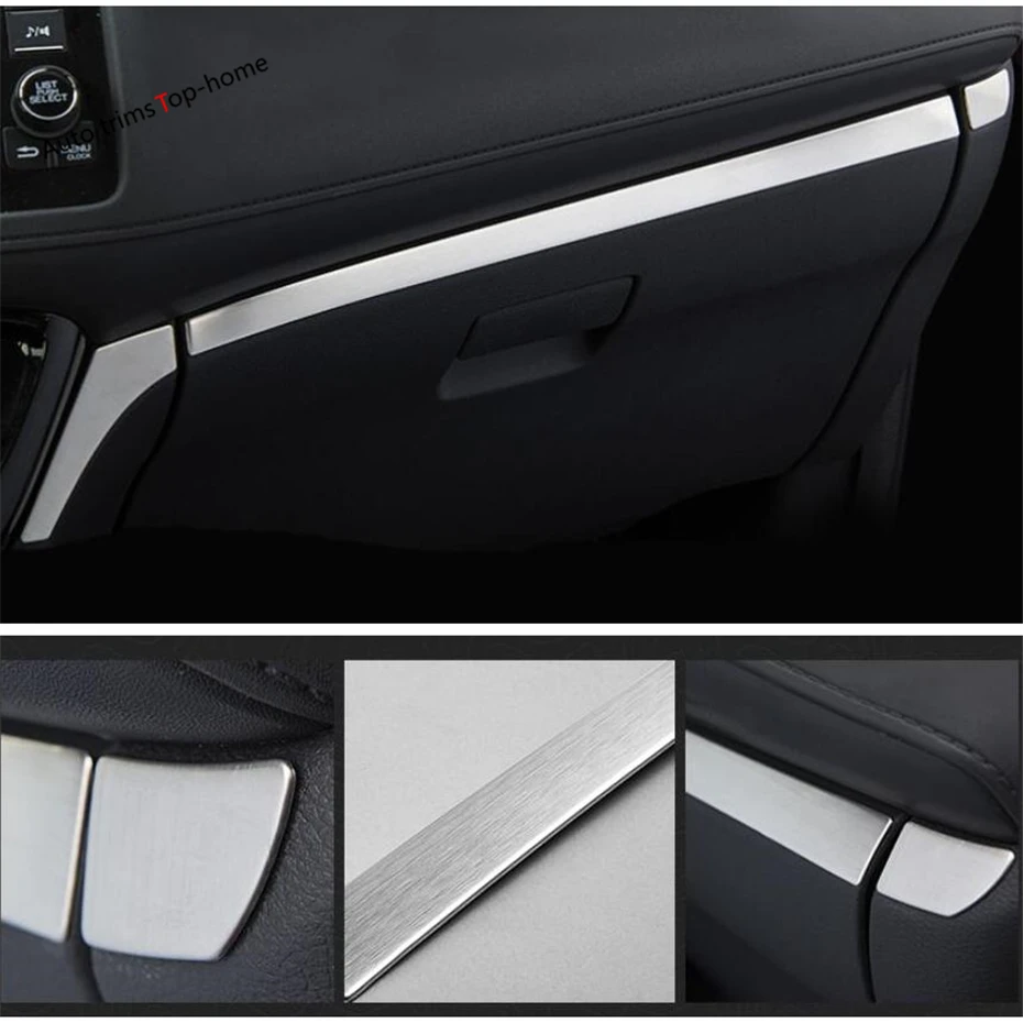 Yimaautotrim центральный контроль приборной панели комплект обшивки Подходит для Honda HRV HR-V Vezel- нержавеющая сталь