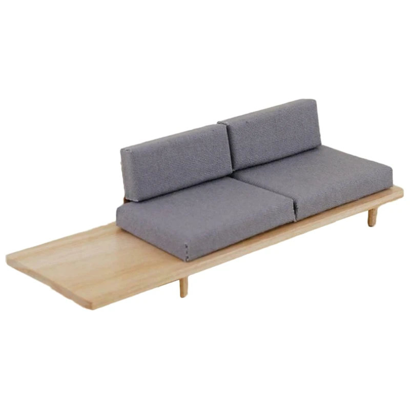 1:12 весы кукольный домик Деревянный Мини Диван Миниатюрный диван куклы наборы