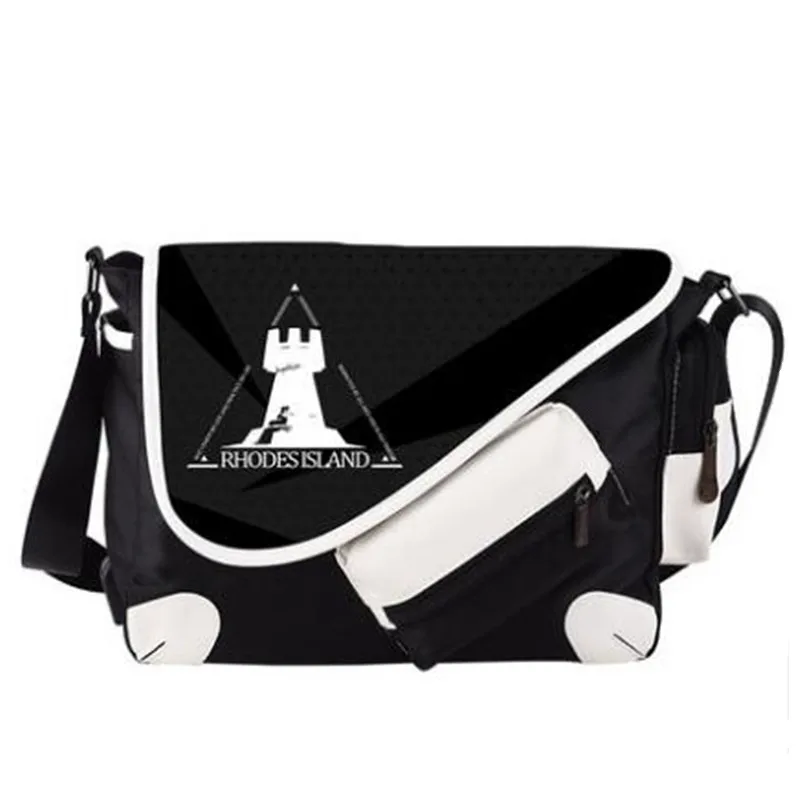 Arknights Rhodes Isand USB порт сумка через плечо Сумка Слинг дорожная школьная черная |