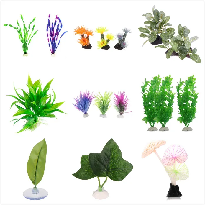 Искусственные пластиковые водоросли аквариум с травой украшения растения