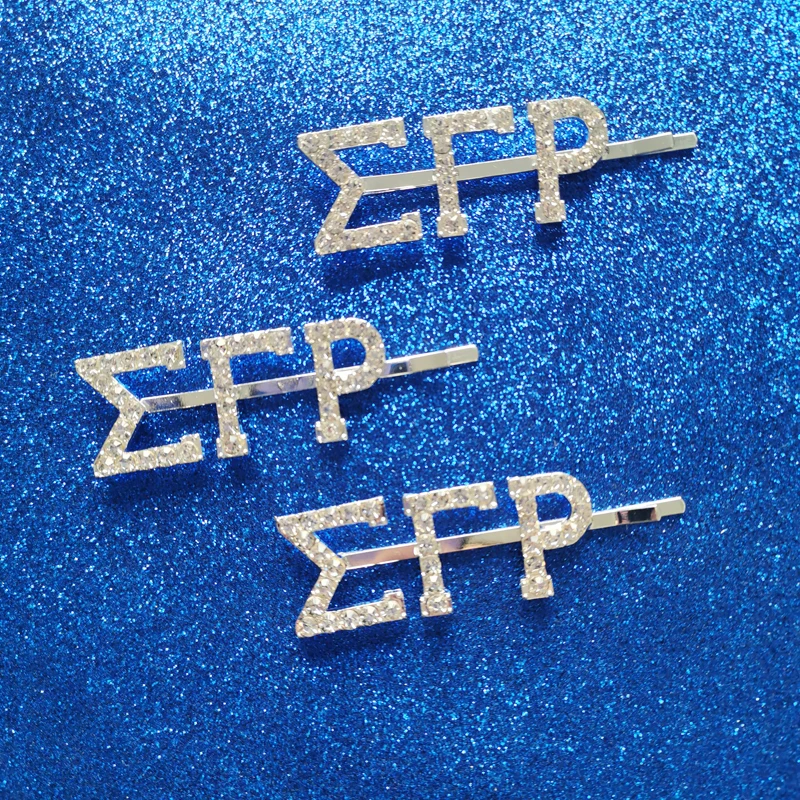 2020 новый дизайн индивидуальные греческие буквы заколка для волос уникальный