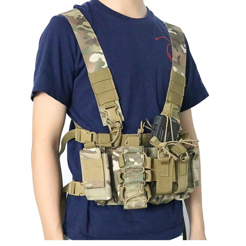 

Military Equipment Tactical Vest Airsoft Paintball Carrier Strike Chaleco Chest Rig Pack Pouch Light Weight Heavy Duty Vest