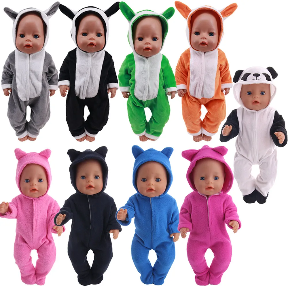 

Кукольная одежда Единорог сочетается с шляпой пижамы подходит для 18-дюймовых американских девочек и 43 см куклы Новорожденные игрушки нашег...