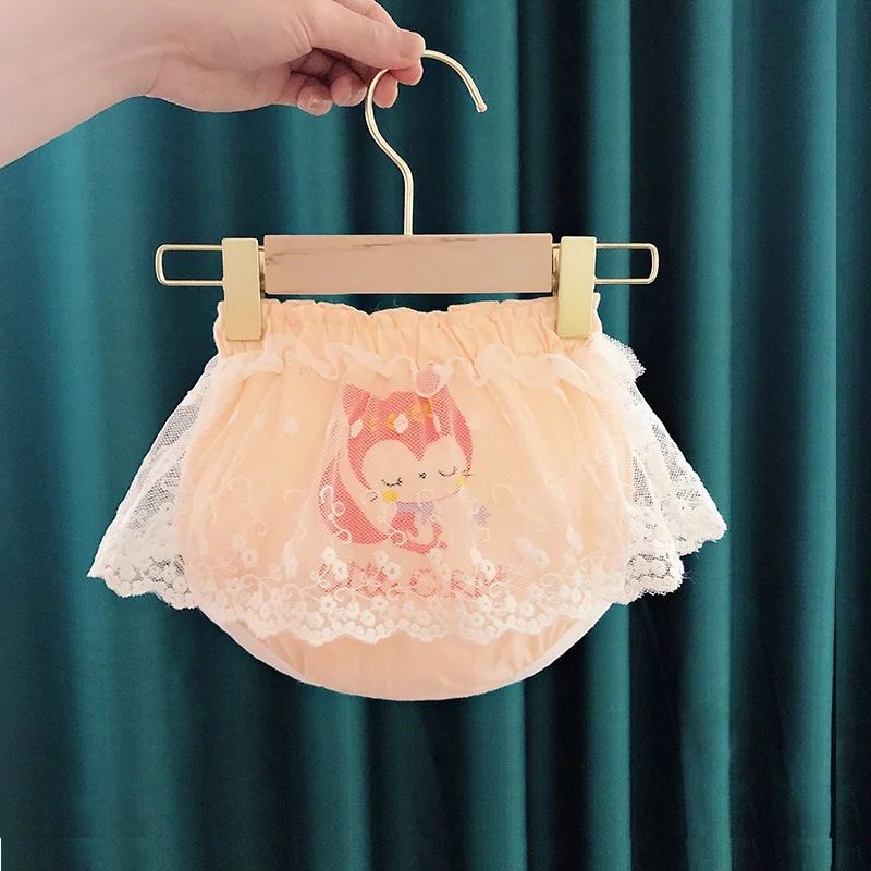 

Lolita Style Baby Panties, Cotton Kid Bread Underpant, Little Girls Shorts, Children's Princess Briefs Skirt
